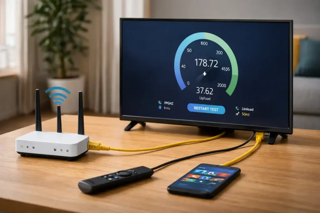 Stable Wi-Fi and Ethernet setup improving IPTV streaming quality in Brampton homes.